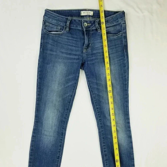 Bullhead Black Size 3 Juniors Skinniest Blue Denim Jeans Inseam Size 30 - Picture 10 of 11